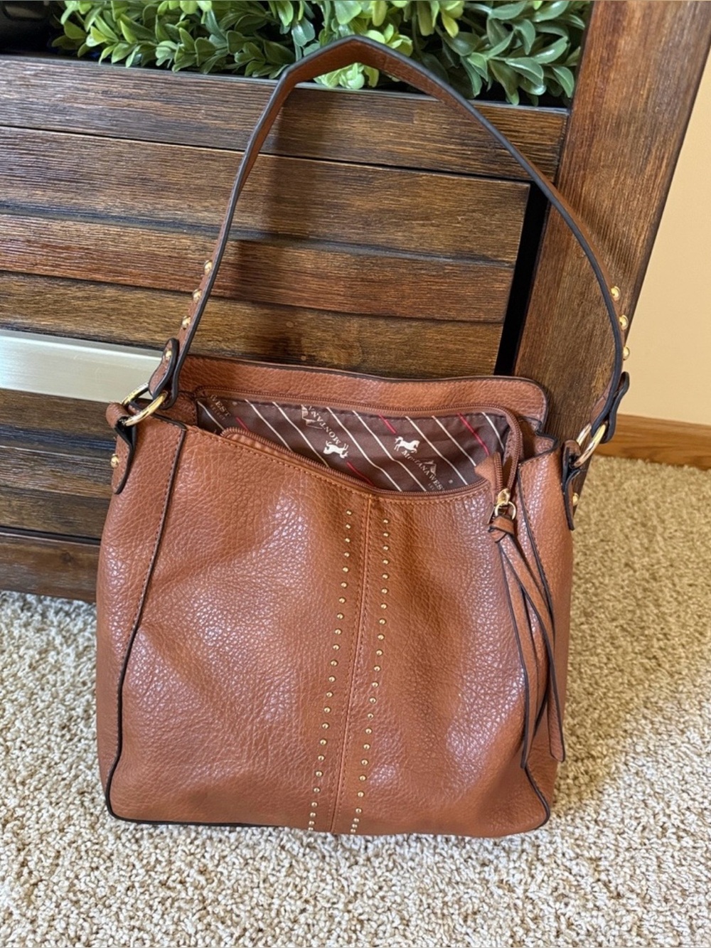 NWOT Montana West Vegan Leather Bag Purse